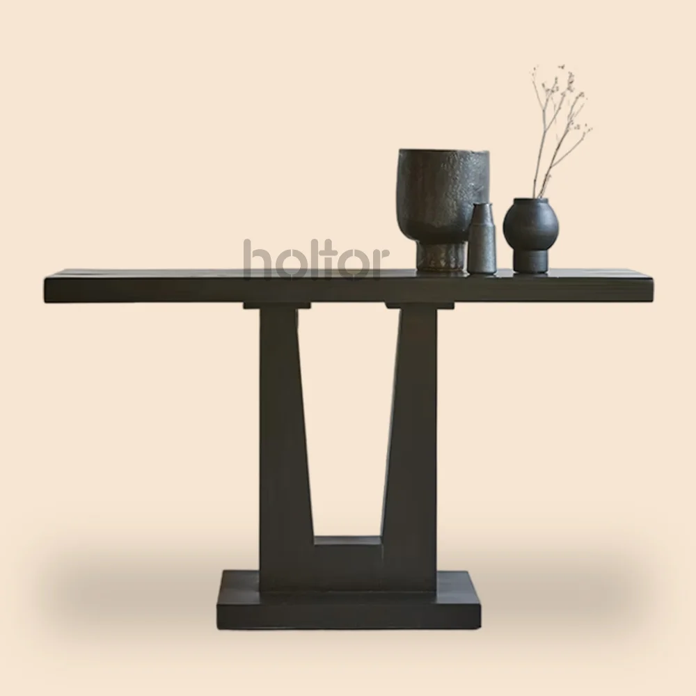 Praya black console table (1)