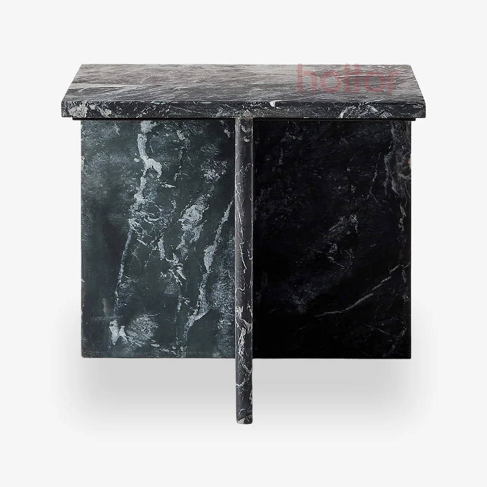 Sage marble side table (2)
