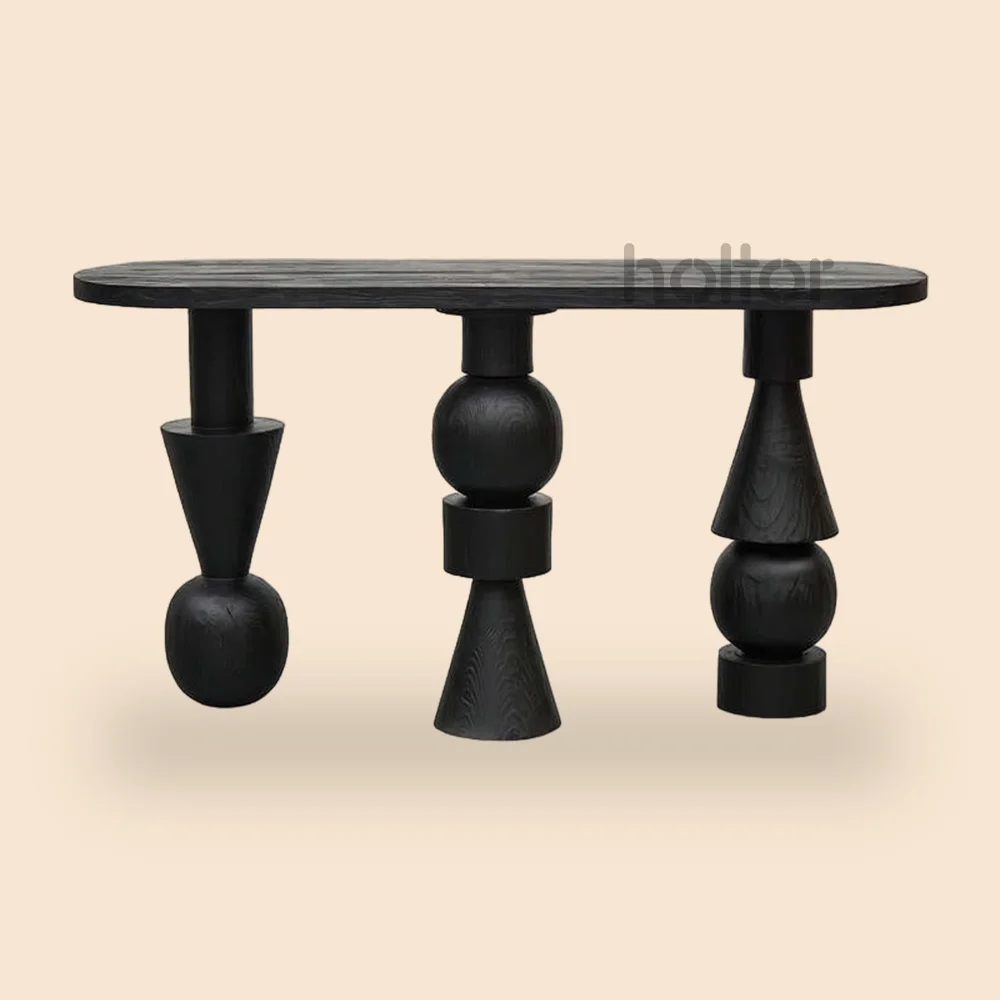 Zinnia black console table (3)